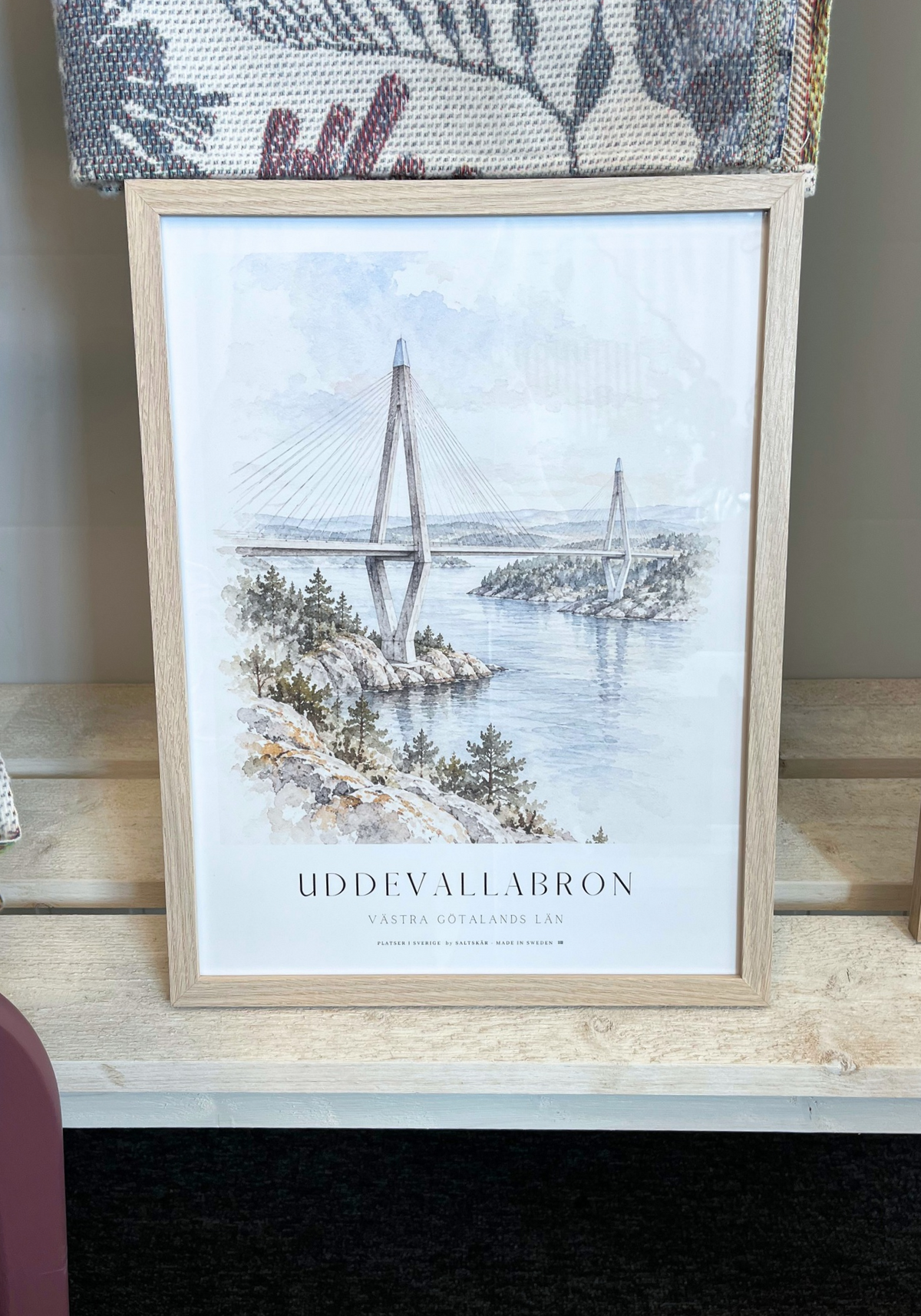 Uddevallabron – inramad poster 40 × 50 cm
